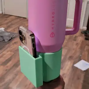 Beach cup and phone holder