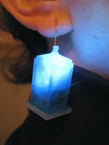 LED TARDIS Earrings