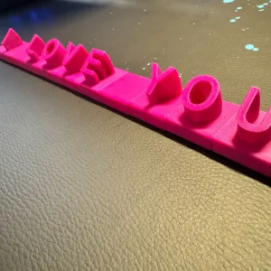 3D Letters Fully Modular