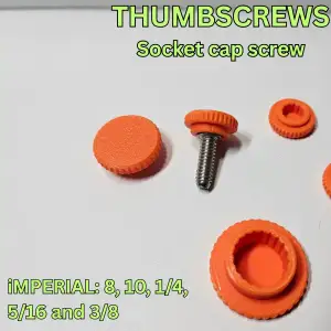 Thumb screws for socket cap screws - Imperial