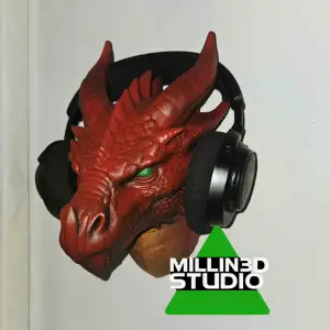 Multi-color Wall Hanging Dragon Head Mount Headphone holder