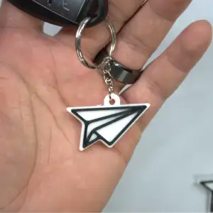 Paper Airplane Keychain