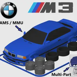 BMW M3 E36 Coupé Kit Card (1:24 scale)
