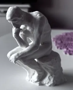 Thinking man sculpture