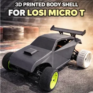 3D printed Body Shell for LOSI Micro-T