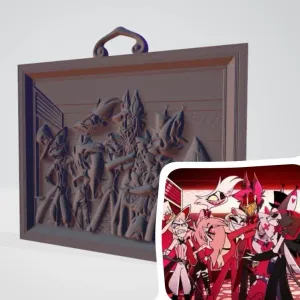 Hazbin Hotel Hugging Alastor Scene