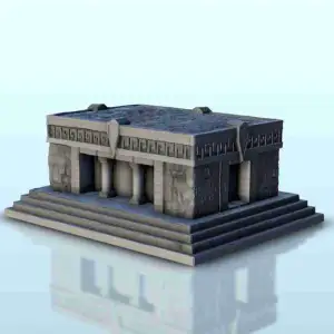 Mesoamerican palace with stairs 26 - miniatures warhammer te