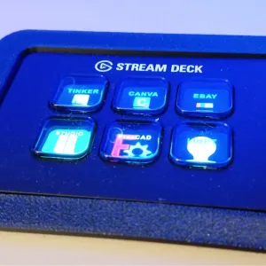 Stream Deck Mini - Flush Desk Insert - Plus Cut Out