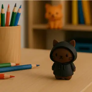 Cat in hoodie