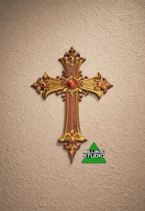 Ornate Decorative Gothic Crusader Cross