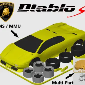 Lamborghini Diablo SV Kit Card (1:24 scale)