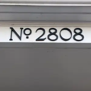 Elegant Roman Serif House Numbers - Mounting Ready (4.5")