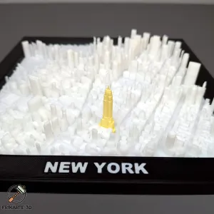 New York Landmarks 3D City Map