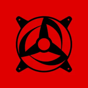 Naruto OBITO-KAKASHI SHARINGAN - Custom 120mm Fan Grill Face