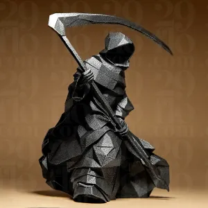 Geometric Grim Reaper Figurine