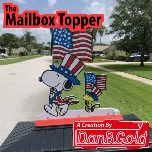 Mailbox Topper 9 America Flag by DanBGold