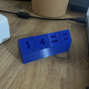 Linear Perpetual Desktop Calendar