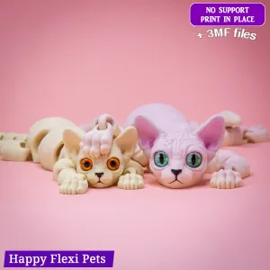 Realistic Sphynx Cat fidget toy (#93)