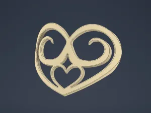 Eternal Heart Hair Pin