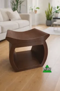 Decrotive Saddle Stool / Footrest with Storage