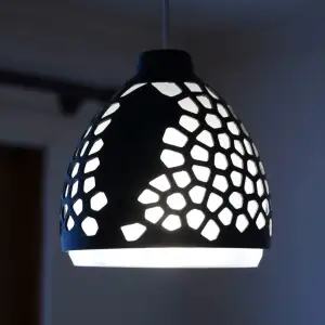 Universal 3 piece lamp shade for E27 pendant light cords