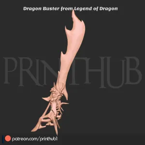 Dragon Buster Sword – Legend of Dragoon Cosplay 3D Model