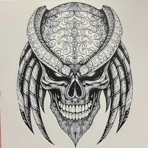 Predator Skull ArtDeco Hueforge 200x200