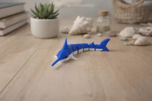 Flexi Swordfish Toy - Articulated Printed Fidget Fish