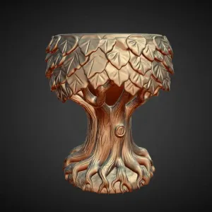 tree in bloom flower pot planter