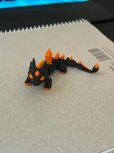 Flexi Crystal Dragon, Cute Articulated Dragon