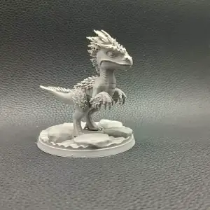 Cute Feathered Raptor – Chibi Dinosaur Toy