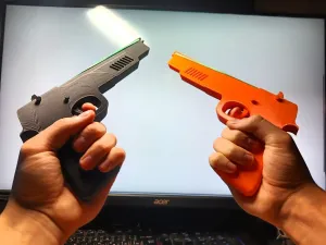Rubber Band Pistol (ONLY plastic/filament)