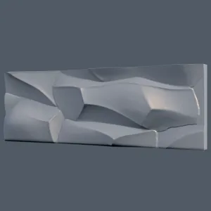 Stone Wall Panel Rock Relief Wall Decoration - 3D Model