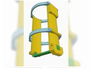 Folding can holder for backpack
