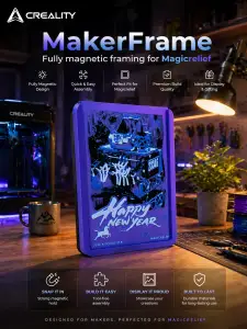 Makerframe-Fully Magnetic Magicrelief framing solution.
