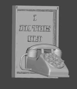 i am this old 3d sign
