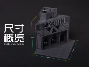 【1/250】水下遗迹:深潮研究所(科幻风格鱼缸造景)