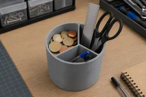 3-in-1 Cup Holder Organizer | Car & Desk Storage