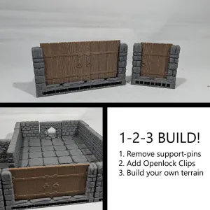 Dungeon tile - doors (functional)