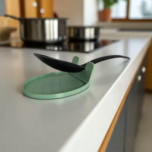“The CookSitter” – Minimalist Spoon Rest as Kitchen Helper