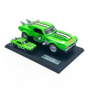 Display Stand for Mattel Brick Shop Hot Wheels Camaro JFT16