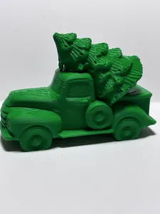Christmas themed car and tree decoration
