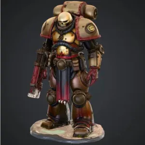 Grimdark corrupted heavy trooper