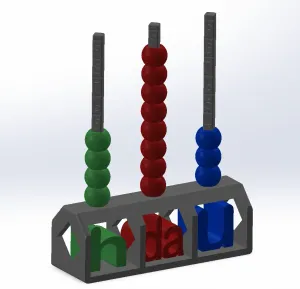 Educational 3D Printable Abacus – Math Learning Tool