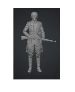 Soldat mit Waffe zweiter Weltkrieg, 4 verschiedene Modelle !