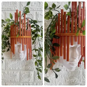WOMAN STRIPES WALL PLANTER