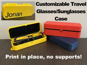 Print-in-Place Travel Glasses/Sunglasses Case