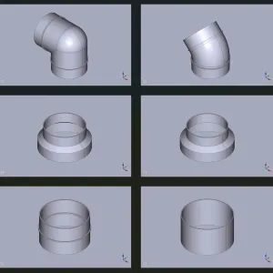 Round ventilation system Ø100мм