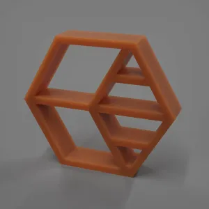 Hexagonal Wall Shelf