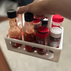 Condiment holder for dorm cooking set